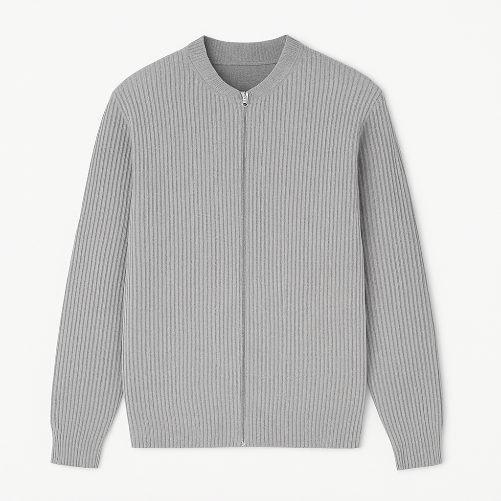 Classic Men's Sweater with Zipper Vizzani