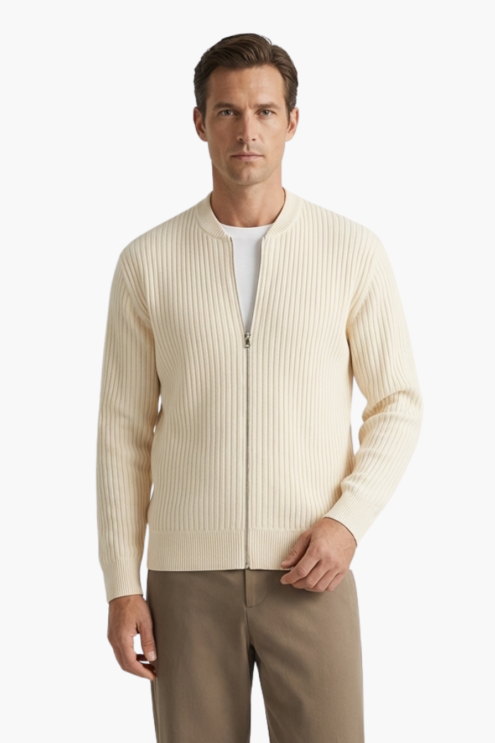 Classic Men's Sweater with Zipper Vizzani