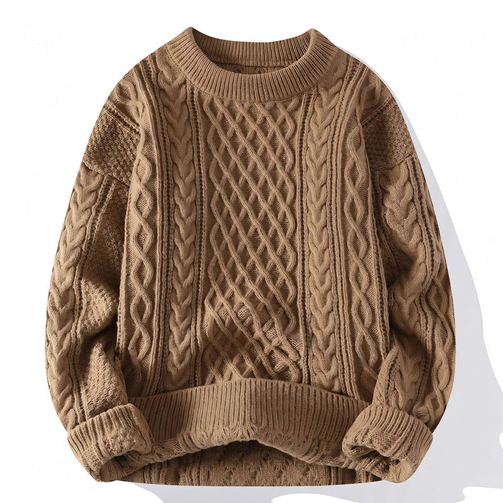 Men's Sweater in Vizzani Noir Wool