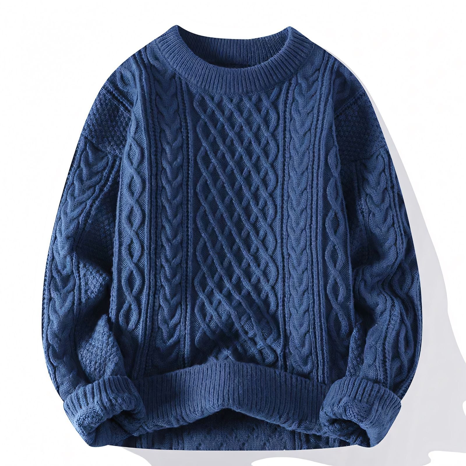Men's Sweater in Vizzani Noir Wool