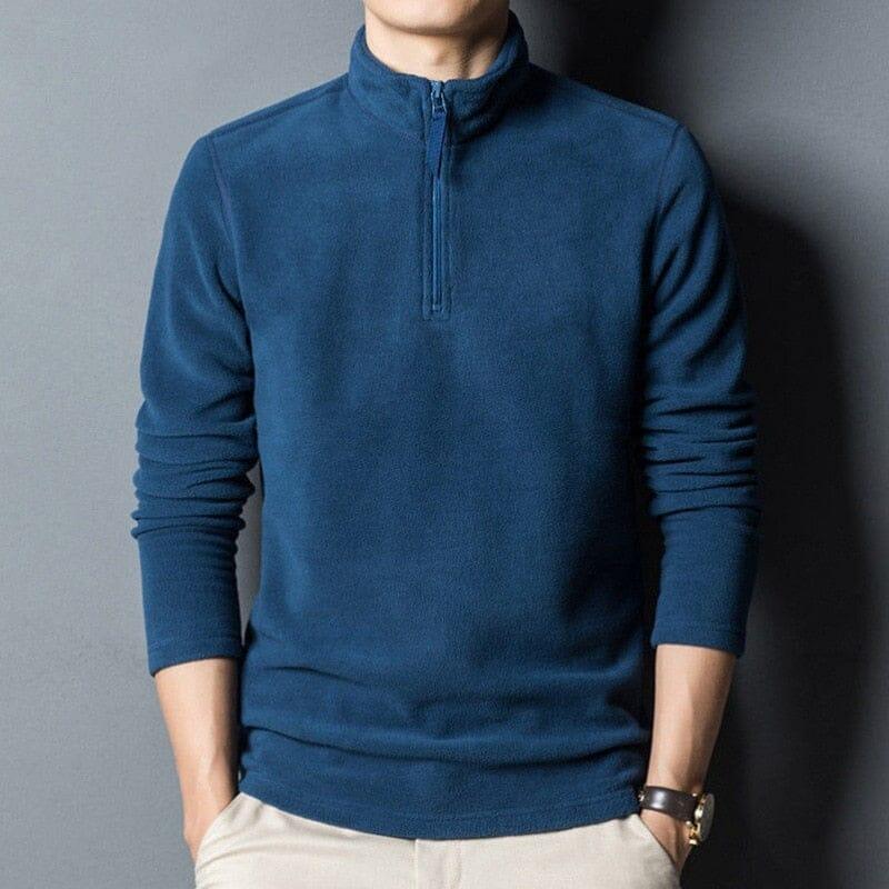 Men's High Collar Sweater with Zipper by Vizzani
