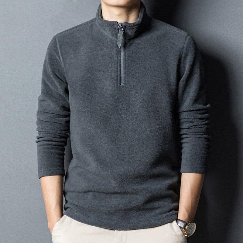 Men's High Collar Sweater with Zipper by Vizzani