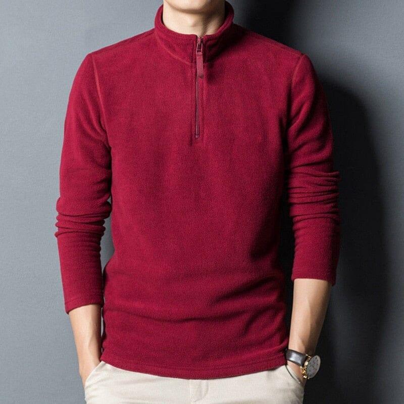 Men's High Collar Sweater with Zipper by Vizzani
