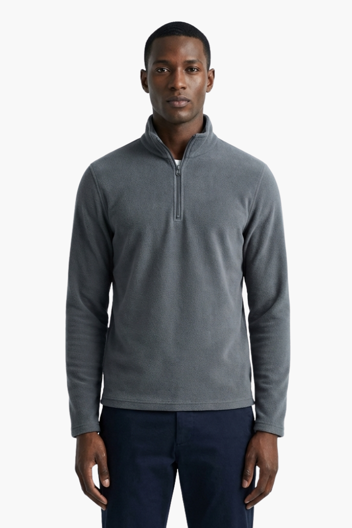 Men's High Collar Sweater with Zipper by Vizzani