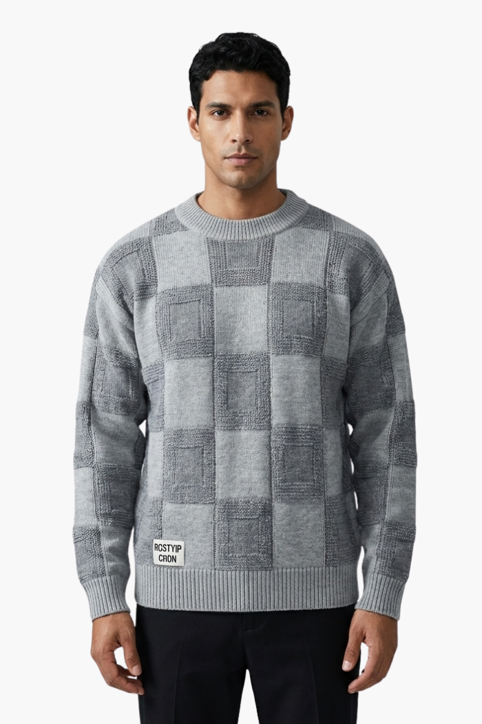 Men's Checkered Sweater Vizzani