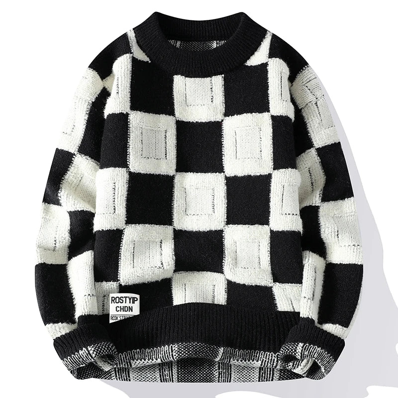 Men's Checkered Sweater Vizzani