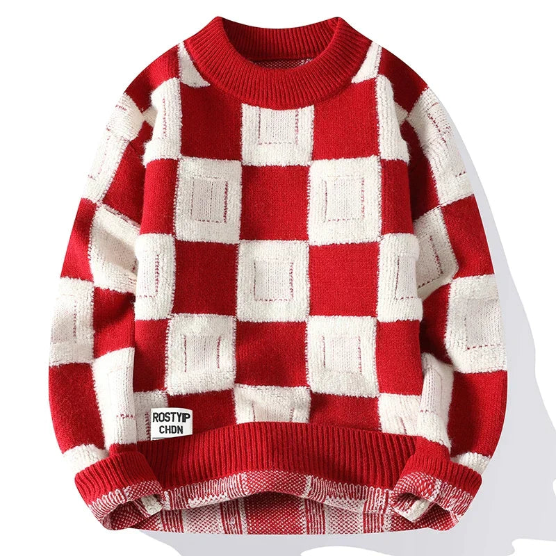 Men's Checkered Sweater Vizzani